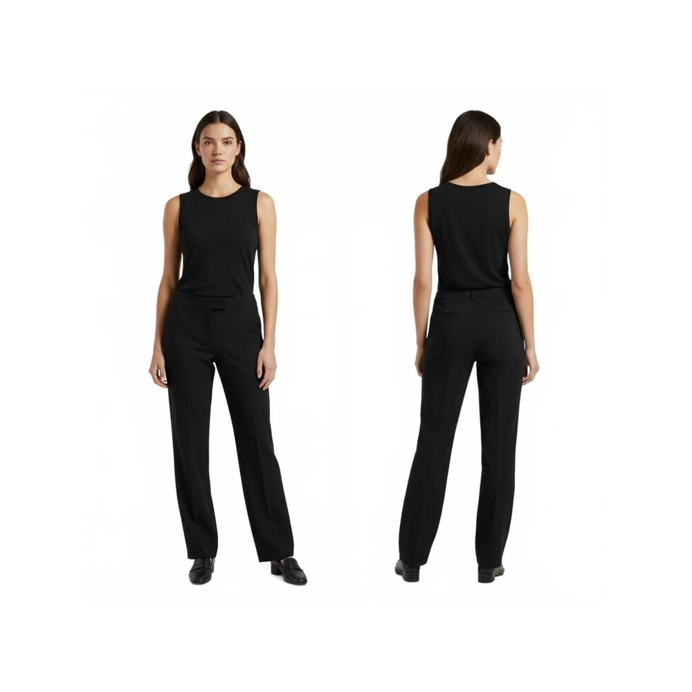 Tahari Black Dress Pants Career Casual Straight Leg Trousers